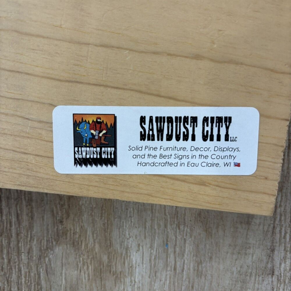 Sawdust City Bless This Sweet Baby Wood Blue Nursery Decor Cottagecore Country - Picture 2 of 7